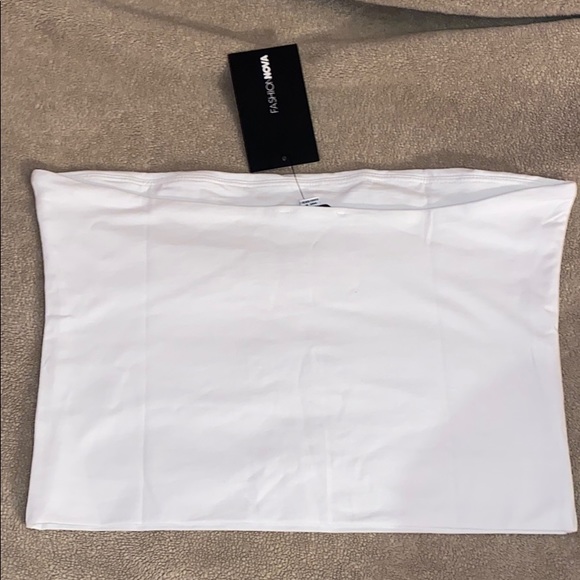 Fashion Nova White Tube Top - Picture 2 of 2